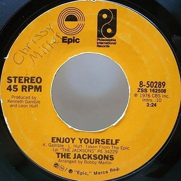 レコードメイン画像：GAMBLE & HUFFプロデュース THE JACKSONS Enjoy Yourself ('76 Epic) ポップ・ディスコ／美メロ・ダンサー JACKSON 5