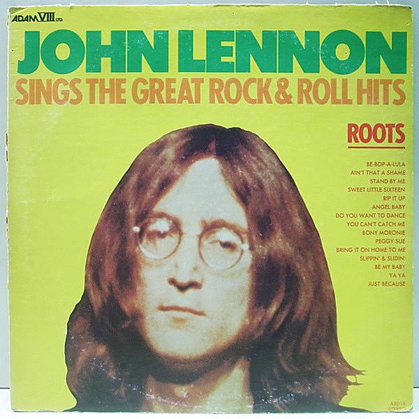 レコードメイン画像：良盤!! JOHN LENNON Roots : Sings The Great Rock & Roll Hits (US Adam VIII) 曰く付き 問題作 LP