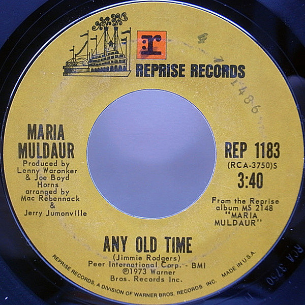 MARIA MULDAUR / Midnight At The Oasis / Any Old Time (7
