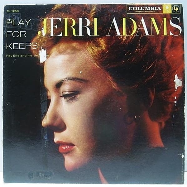 レコードメイン画像：初回 6eye 深溝 MONO オリジナル JERRI ADAMS Play For Keeps ('59 Columbia) ジェリー・アダムズ