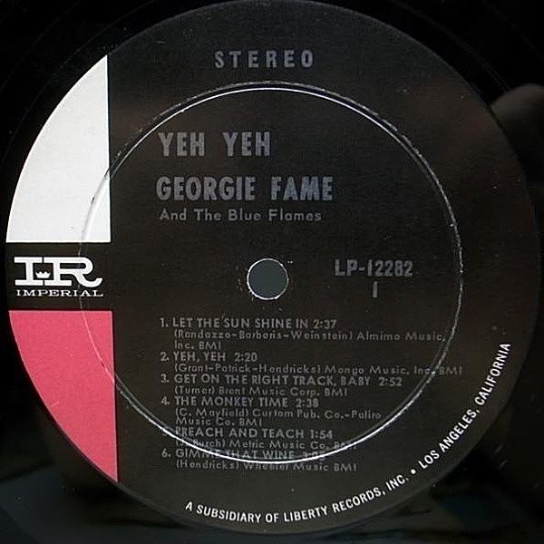良盤!! 深溝 オリジナル GEORGIE FAME Yeh Yeh ('65 Imperial