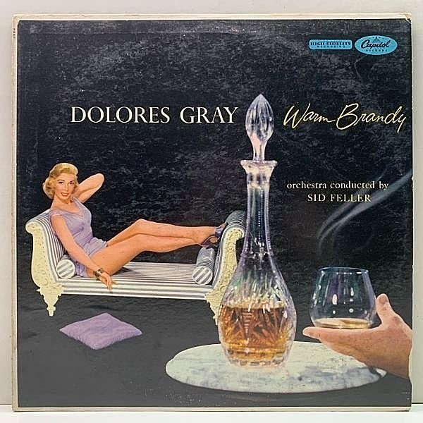 レコードメイン画像：良盤!! MONO 初版ターコイズ USオリジ DOLORES GRAY Warm Brandy ('57 Capitol) ドロレス・グレイ／ウォーム・ブランディ 珠玉のバラッド集