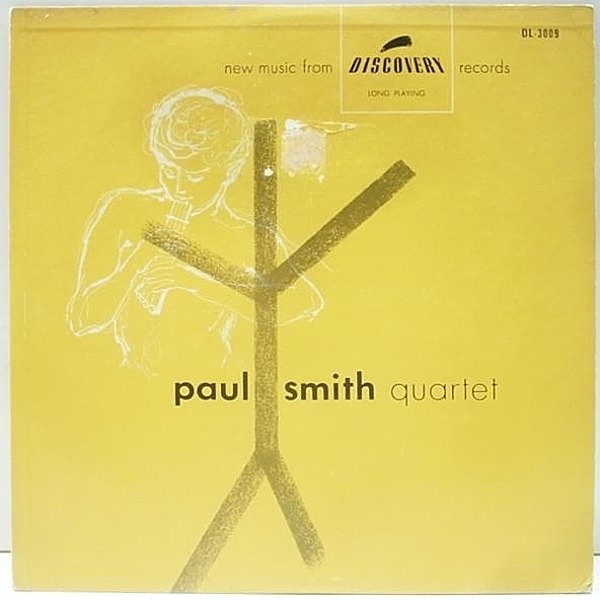 レコードメイン画像：10インチ FLAT 深溝 MONO オリジナル PAUL SMITH QUARTET (Discovery DL-3009)