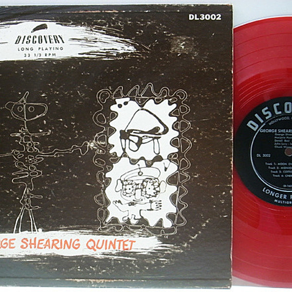 レコードメイン画像：10 FLAT 赤盤 オリジナル GEORGE SHEARING QUINTET (Discovery DL-3002)