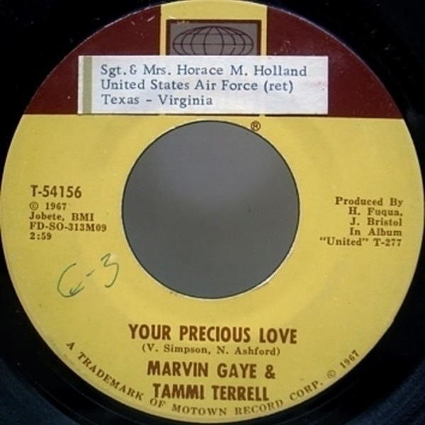 レコードメイン画像：バラード傑作!! USオリジ MARVIN GAYE Your Precious Love 7inch