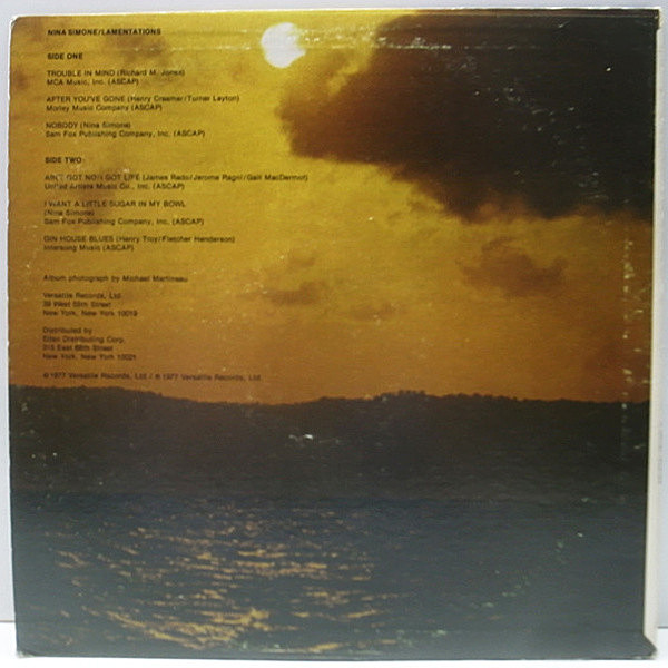 NINA SIMONE / Lamentations (LP) / Versatile | WAXPEND RECORDS