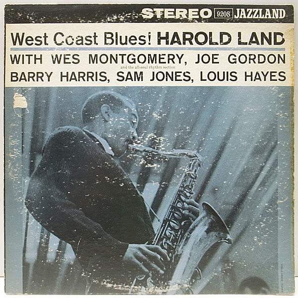 レコードメイン画像：良盤!! BGP 黒大ラベ HAROLD LAND West Coast Blues! ('60 Jazzland) JOE GORDON, WES MONTGORMERY, BARRY HARRIS 他