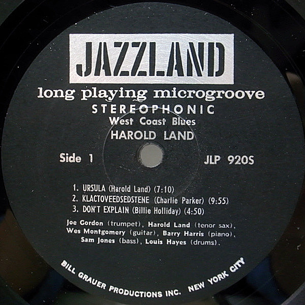 【LP】Harold Land スピリチュアル・ジャズ・ファンク Harold Land Discography: Vinyl, CDs, & More | Discogs