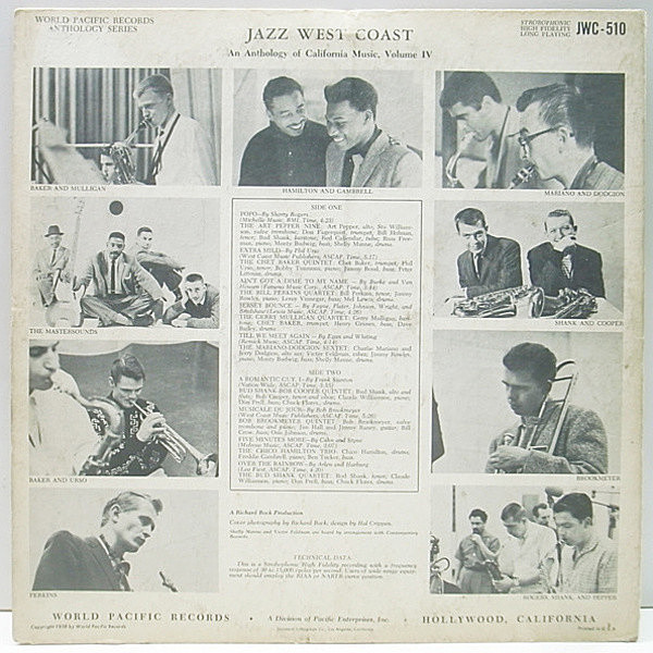 VARIOUS / Jazz West Coast Vol.4 (LP) / Pacific Jazz