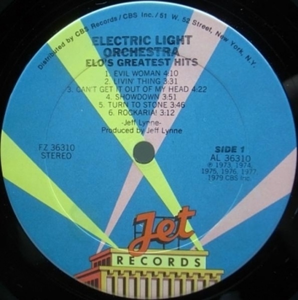E.L.O グレイテスト・ヒッツ (LPレコード) Amazon.co.jp: Electric Light Orchestra - ELO's Greatest Hits