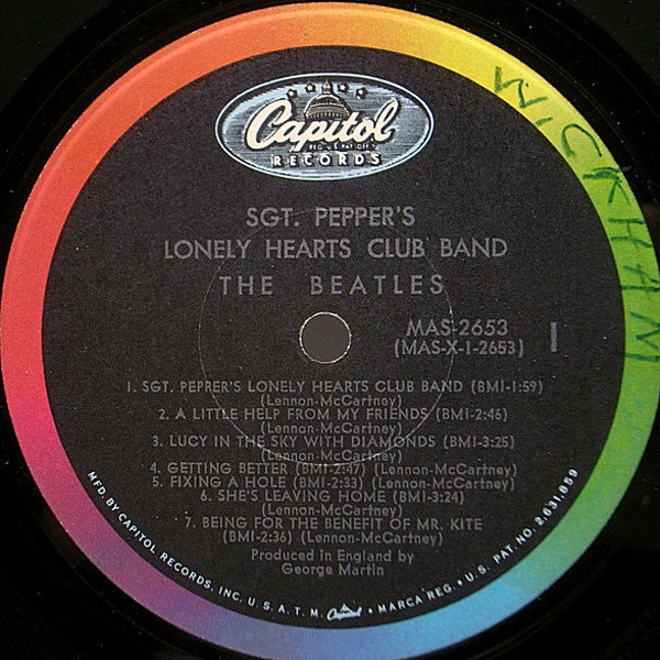 【美品】Beatles レコード LP SGT. PEPPER'S The Beatles - Sgt. Peppers Lonely Hearts - 1967 - Vinyl