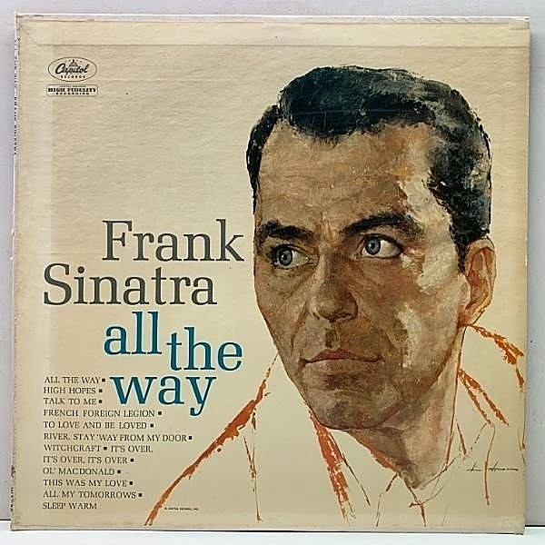 レコードメイン画像：レアな良好品!! MONO 初版 縦線 左Logo 虹ツヤ USオリジナル FRANK SINATRA All The Way ('61 Capitol) アカデミー主題歌賞 ミリオンセラー