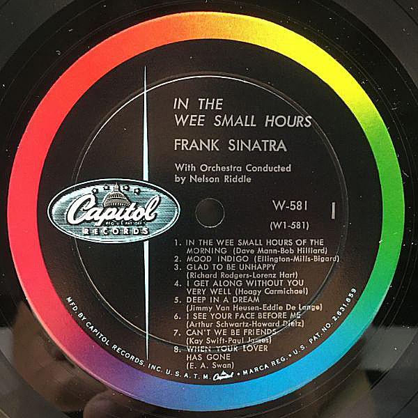 フランクシナトラ　レコード盤 FRANK SINATRA / In The Wee Small Hours (LP) / Capitol