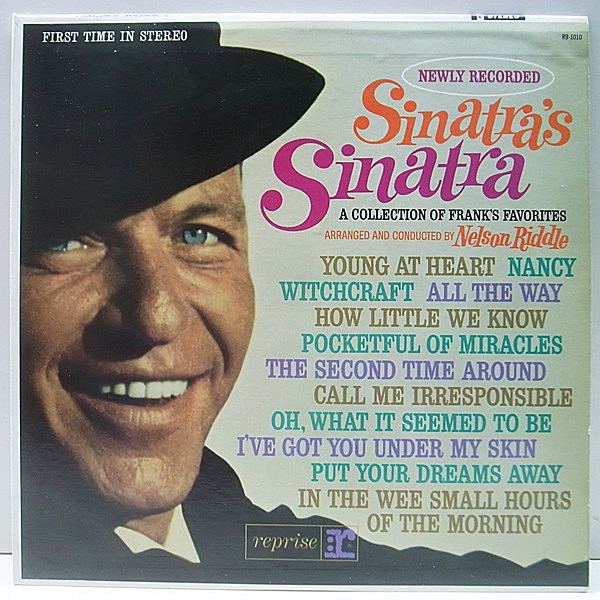 レコードメイン画像：美品!! 3色ラベ オリジナル FRANK SINATRA Sinatra's Sinatra ('63 Reprise) フェイバリット・ソング集