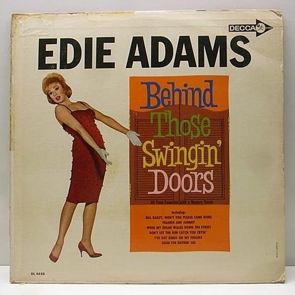 レコードメイン画像：美再生 額縁 深溝 MONO USオリジナル EDIE ADAMS Behind Those Swingin' Doors ('64 Decca) イーディー・アダムス