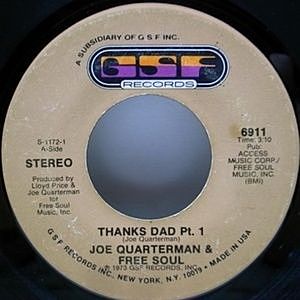 レコード画像：Joe Quarterman & Free Soul / Thanks Dad