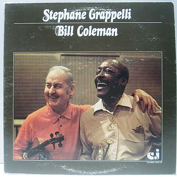 レコードメイン画像：USオリジナル STEPHANE GRAPPELLI / BILL COLEMAN Same ('76 Classic Jazz) フレンチ・ジャズ 名盤／強烈ドラムブレイク