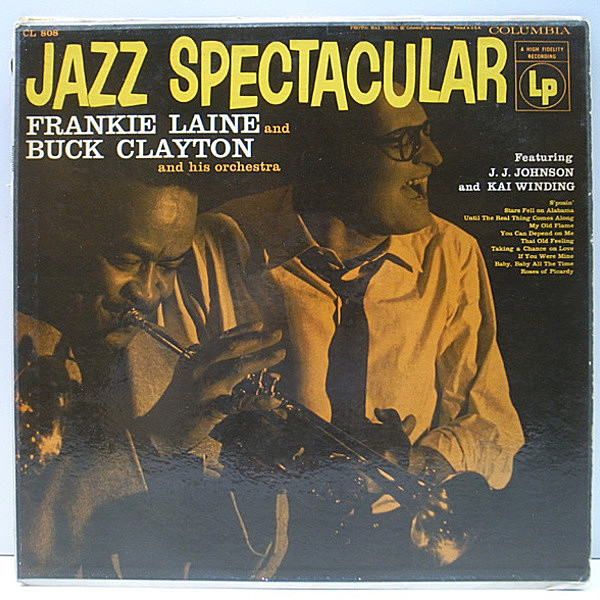 レコードメイン画像：初版 6eye 深溝 MONO USオリジナル FRANKIE LAINE & BUCK CLAYTON ('56 Columbia) J.J. Johnson, Kai Windingも加えたオーケストラとの共演