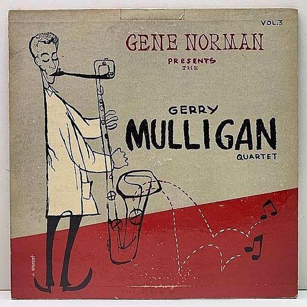 レコードメイン画像：良好盤!! 赤盤 FLAT US 完全オリジナル GERRY MULLIGAN QUARTET Gene Norman Presents ('54 GNP) CHET BAKER, CARSON SMITH, LARRY BUNKER