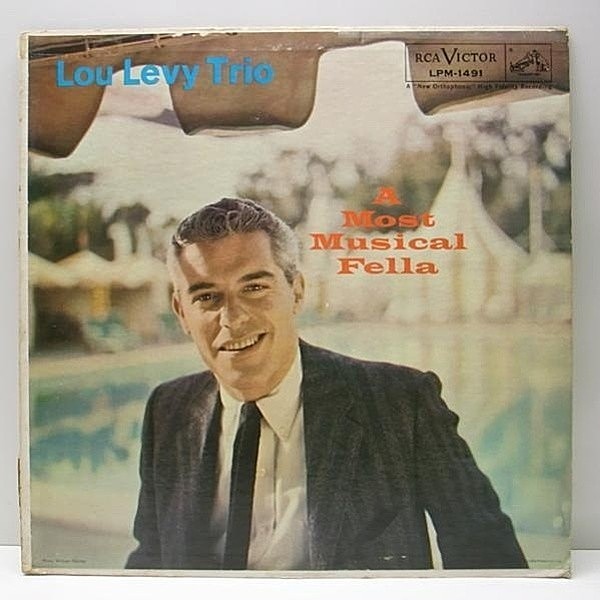 レコードメイン画像：良盤 MONO 深溝 1Sマト USオリジナル LOU LEVY A Most Musical Fella ('57 RCA Victor) ルー・レヴィ／ピアノトリオ