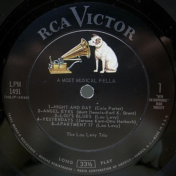 LOU LEVY / A Most Musical Fella (LP) / RCA Victor | WAXPEND
