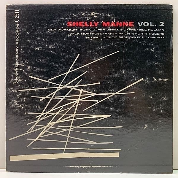 レコードメイン画像：良好!! 10'' FLAT USオリジナル SHELLY MANNE And His Men, Vol. 2 ('54 Contemporary) Shorty Rogers, Marty Paich, Russ Freeman ほか