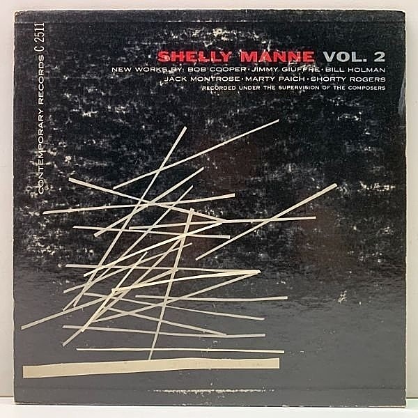 レコードメイン画像：良好!! 10'' FLAT USオリジナル SHELLY MANNE And His Men, Vol. 2 ('54 Contemporary) Shorty Rogers, Marty Paich, Russ Freeman ほか