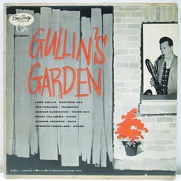 レコードメイン画像：レア!! 10 YMG 大ドラマー FLAT 青刷 オリジナル LARS GULLIN Gullin's Garden (EmArcy) Ake Persson, Bengt Hallberg