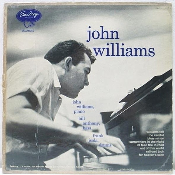 レコードメイン画像：10 銀縁 YMG 完全オリジナル JOHN WILLIAMS Same ('55 EmArcy) 大ドラマー 深溝 MONO 青刷ジャケット 音抜群!!