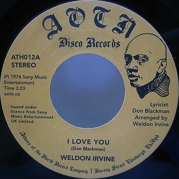 レコードメイン画像：美品 WELDON IRVINE I Love You / What's Going On? 再発 7インチ 45RPM.