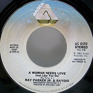 レコード画像：RAY PARKER JR. / A Woman Needs Love (Just Like You Do)