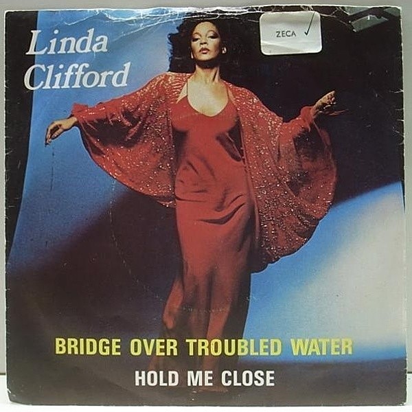 レコードメイン画像：(PORUTUGAL ポルトガル) P.S付き 7インチ LINDA CLIFFORD Bridge Over Troubled Water 明日に架ける橋 / カーティス作 Hold Me Close