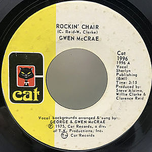 レコード画像：GWEN McCRAE / Rockin' Chair / It Keeps On Raining