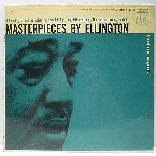 レコードメイン画像：【エリントンの12''LP初リリース・アルバム／歴史的名盤】美盤!! MONO 6eye 深溝 DUKE ELLINGTON Masterpieces By ～ (Columbia)