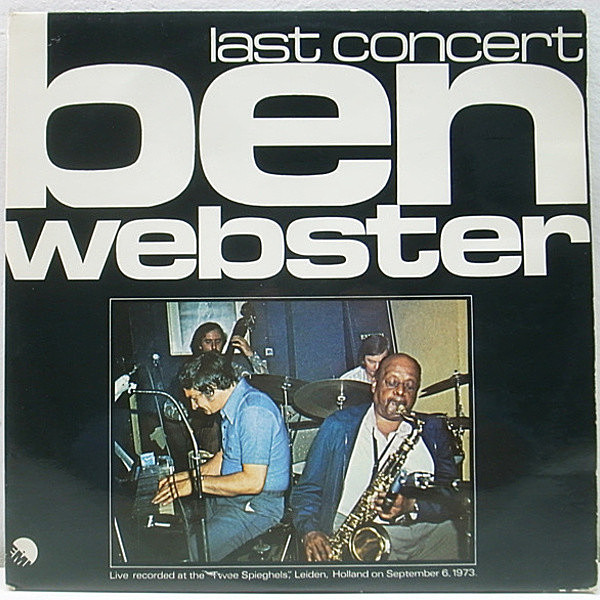 レコードメイン画像：良品!! HOLLAND (蘭) 2LP オリジナル BEN WEBSTER Last Concert ('73 EMI) オランダ De Twee Spieghels での最期のライヴ録音！