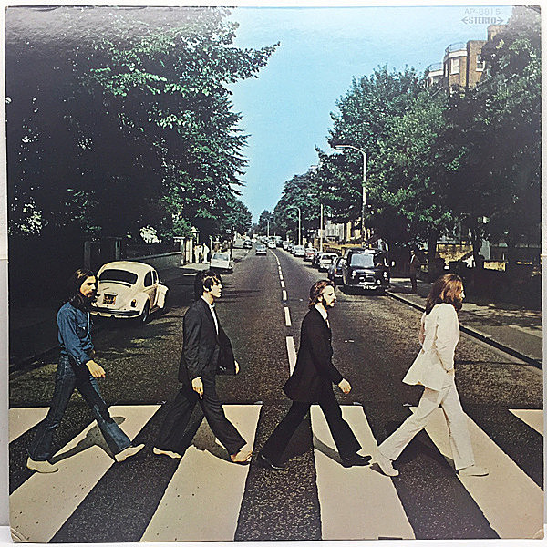 レコードメイン画像：国内 赤盤 (Red Vinyl) アビイ・ロード THE BEATLES Abbey Road ('69 東芝 Apple) マト1S 歌詞カード、専用の黒色インナーも付属！
