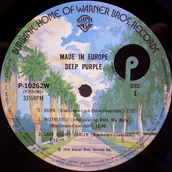 Deep Purple    Made in Europe レコード Deep Purple – Made In Europe – Vinyl (LP, Album), 1976