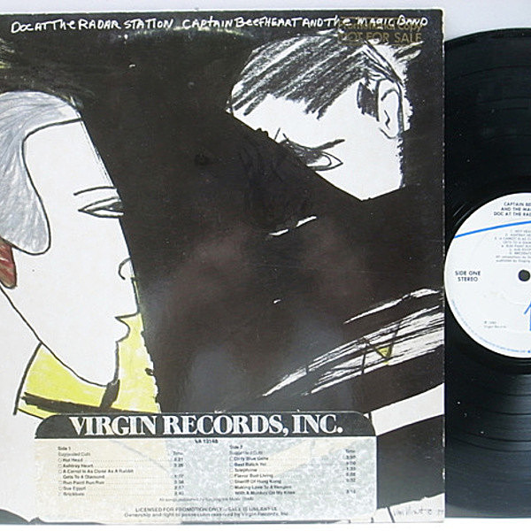 レコードメイン画像：プロモ 米Orig. CAPTAIN BEEFHEART and THE MAGIC BAND Doc At The Radar Station ('80 Virgin) 美は乱調にあり ビーフハート・本人アート! 