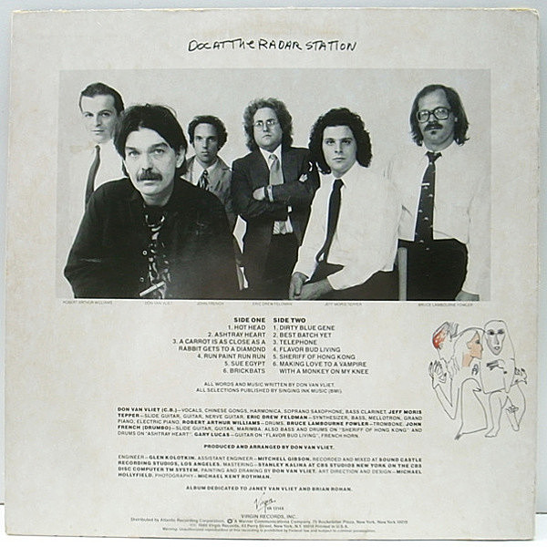 CAPTAIN BEEFHEART / Doc At The Radar Station (LP) / Virgin