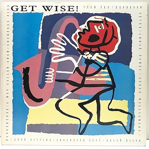 レコードメイン画像：美品!! プロモ USオリジナル VARIOUS Get Wise ('86 Epic) アシッド・ジャズ／ラテン TEAM TEN, EXPRESSO SEVEN, STEVE WILLIAMSON 他 試聴