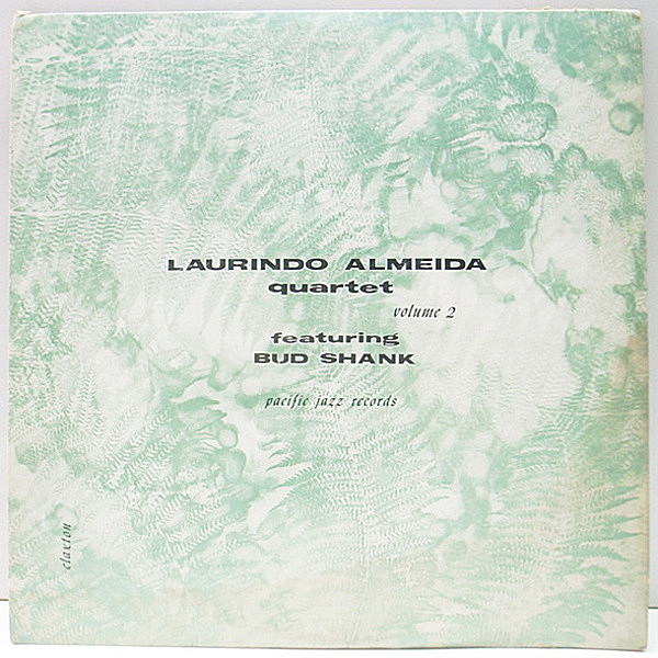 レコードメイン画像：良盤!! 10インチ FLAT MONO 深溝 オリジナル LAURINDO ALMEIDA Quartet Featuring BUD SHANK Volume 2 ('54 Pacific Jazz 13)