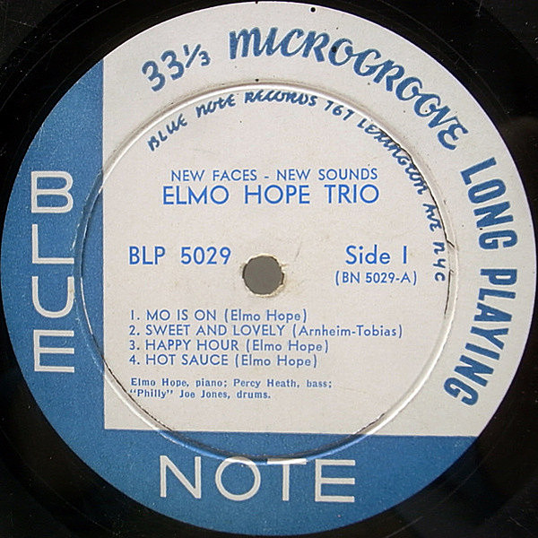 ELMO HOPE / New Faces - New Sounds (10) / Blue Note