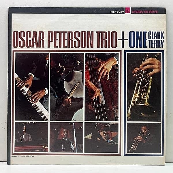 レコードメイン画像：美盤!! US 60's 初期プレス OSCAR PETERSON TRIO + One, CLARK TERRY (Mercury SR 60975) w/ Ray Brown, Ed Thigpen 米 MASTERDISK刻印