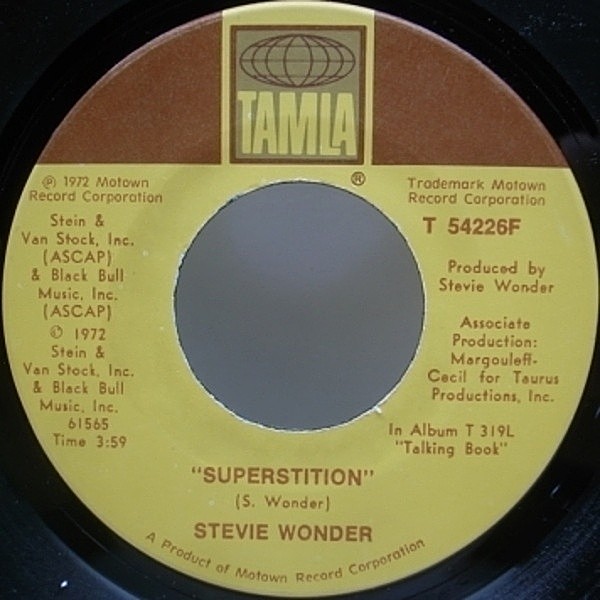 レコードメイン画像：定番ブレイク 45 / STEVIE WONDER Superstition 7インチ US Orig