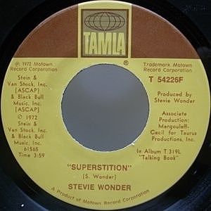 レコード画像：STEVIE WONDER / Superstition w/ You've Got It Bad Girl