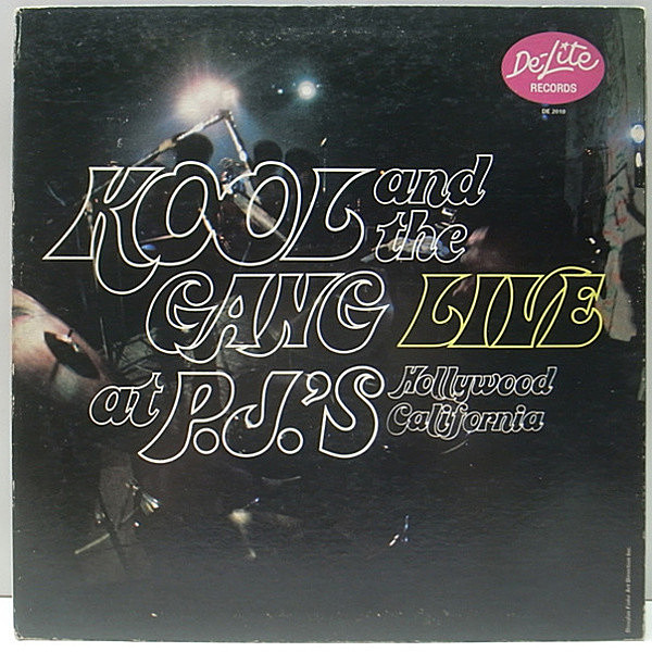 レコードメイン画像：美盤!! USオリジナル KOOL & THE GANG Live At P.J.'s ('71 De-lite) ISSAC HAYES／Ike's Moodカヴァー収録 LP ゲートフォールドJK