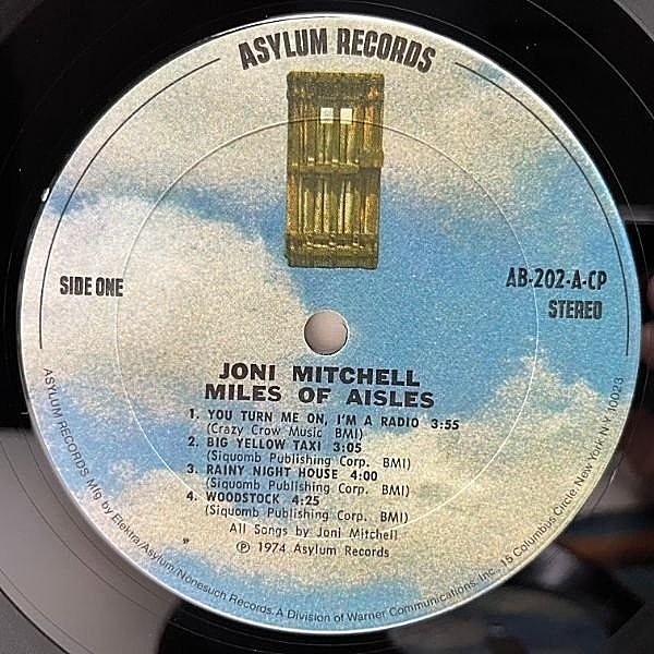 レコードUS盤二枚組ジョニミッチェルMiles of Aisles