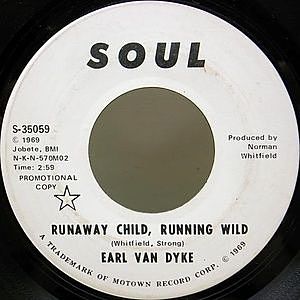 レコード画像：EARL VAN DYKE / Runaway Child, Running Wild
