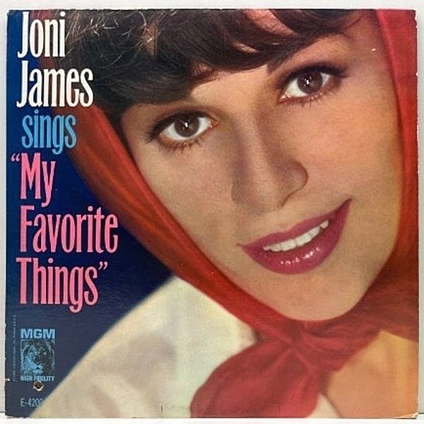レコードメイン画像：良好!! MONO 米オリジナル JONI JAMES Sings My Favorite Things ('64 MGM) w/ Paul Smith Quintet 名唱たっぷりのジャズヴォーカル作品