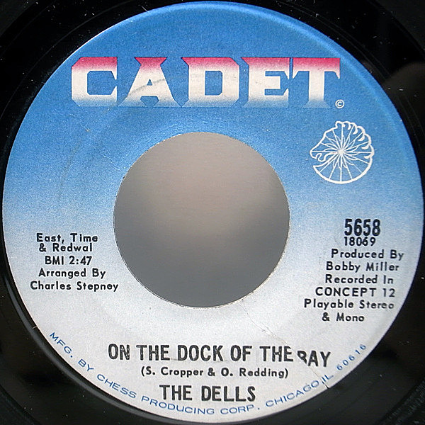 レコードメイン画像：良盤!! 7インチ USオリジナル DELLS On The Dock Of The Bay ／ When I'm In Your Arms ('69 Cadet) OTIS REDDING カヴァー 名曲 試聴
